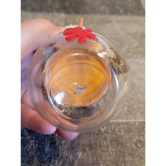 Plush Snowman mini container Xmas decor - Picture 4 of 5